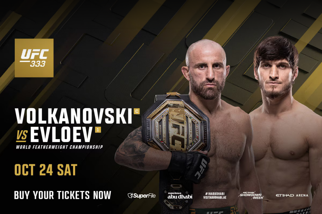 Etihad Arena - UFC® 333: Volkanovski vs. Evloev — 2 Tickets (Pkg 3)